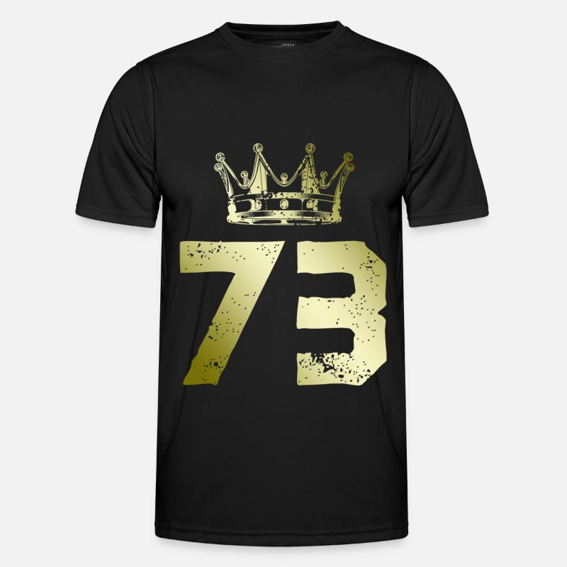 73 Number crown - Men's Functional T-Shirt - black