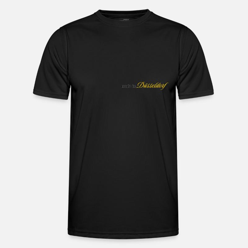 made in Düsseldorf - Männer Funktions-T-Shirt - Schwarz