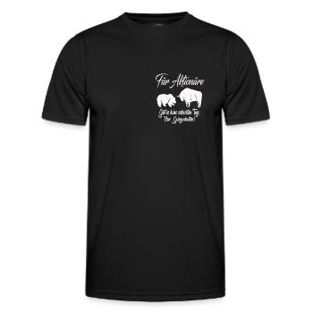 Aktien Börse WallStreet Investieren Investor - Männer Funktions-T-Shirt - Schwarz - Vorne - AI Model Male 178 dark (178cm)