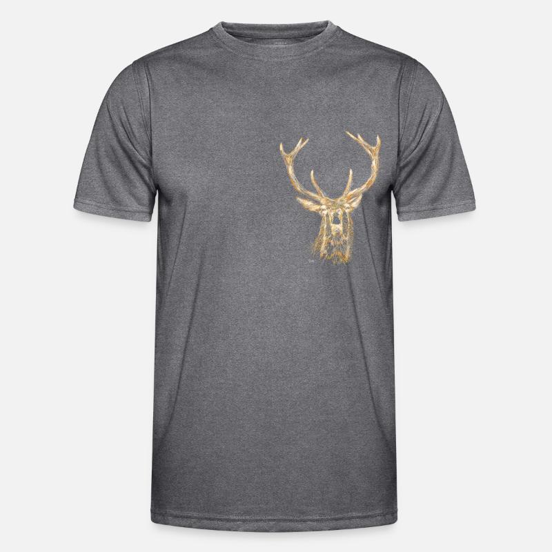 Bronko55 No.50 – Roaring Deer Men's Functional T-Shirt