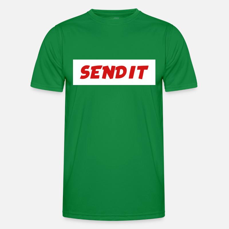Senden Sie es Männer Funktions-T-Shirt