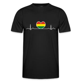 Bolivien - Männer Funktions-T-Shirt - Schwarz - Vorne - AI Model Male 178 dark (178cm)