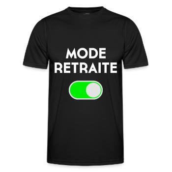 Geschenk Ruhestand Mann Humor 2021 Lustige Ruhestand - Männer Funktions-T-Shirt - Schwarz - Vorne - AI Model Male 178 dark (178cm)