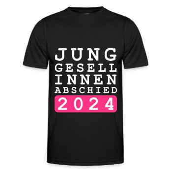 Bachelorette Party 2024 Bachelorette Party - Men's Functional T-Shirt - black - Front - AI Model Male 178 dark (178cm)