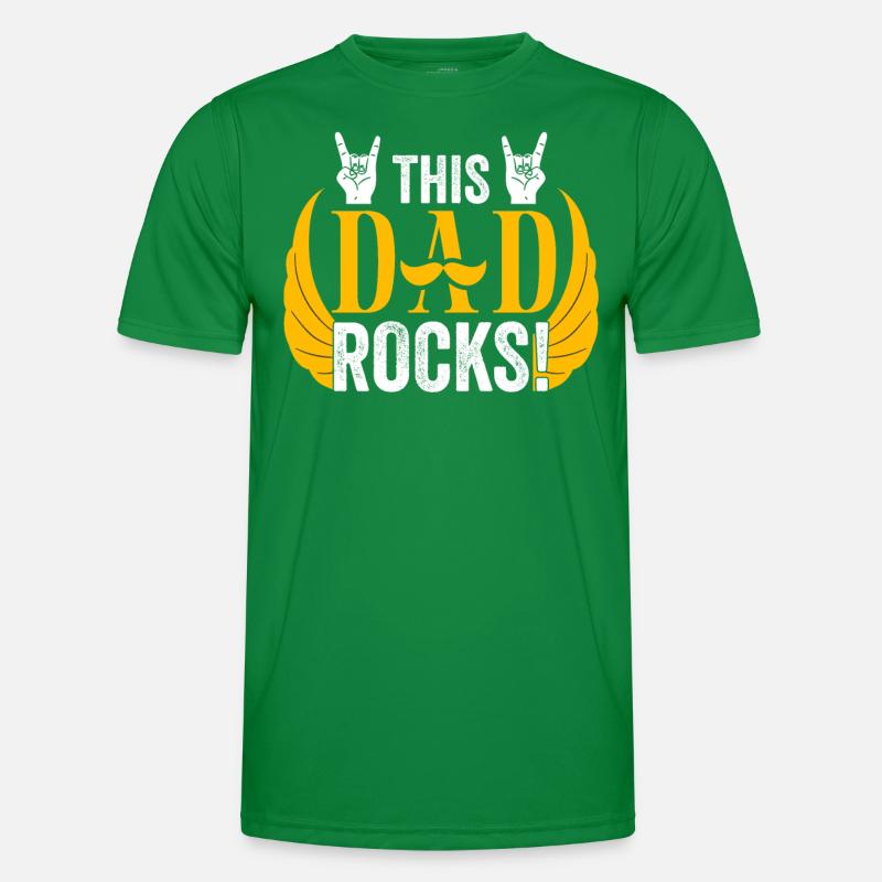THIS DAD ROCKS Männer Funktions-T-Shirt