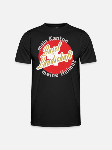 My Home Basel-Landschaft Gift - Men's Functional T-Shirt - black