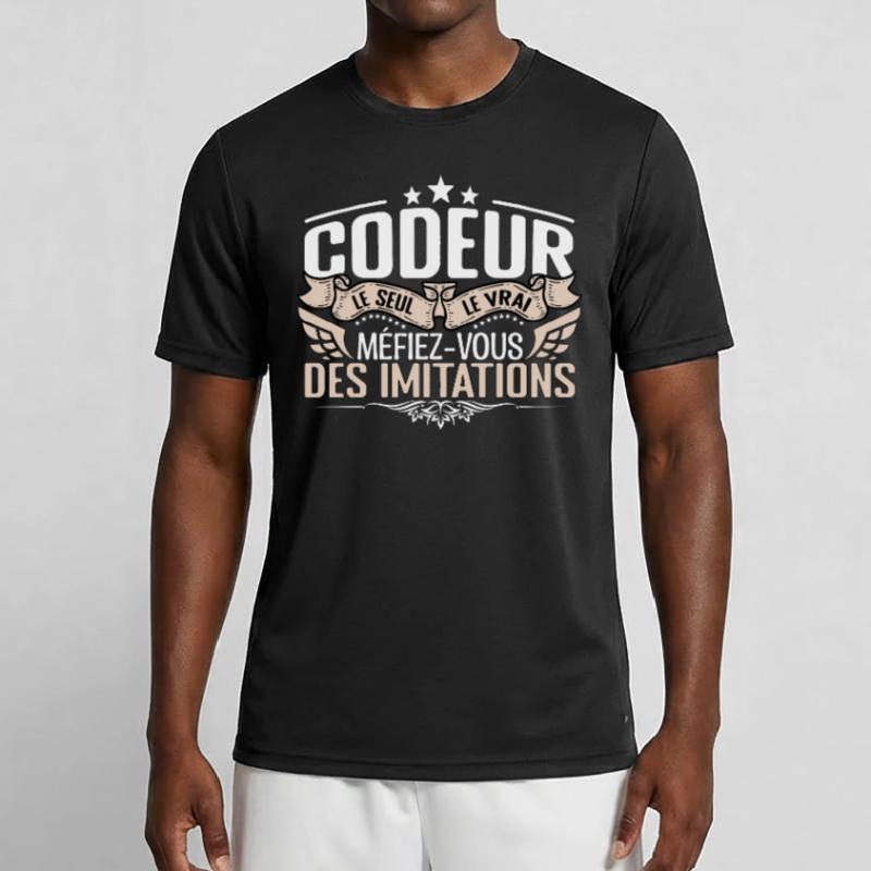 Codeur le seul Codeur le vrai Codeur T-shirt sport Homme