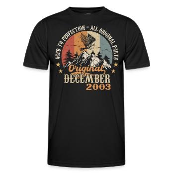 Dezember 2003 Jubiläum 2003 Legenden Dezember - Männer Funktions-T-Shirt - Schwarz - Vorne - AI Model Male 178 dark (178cm)