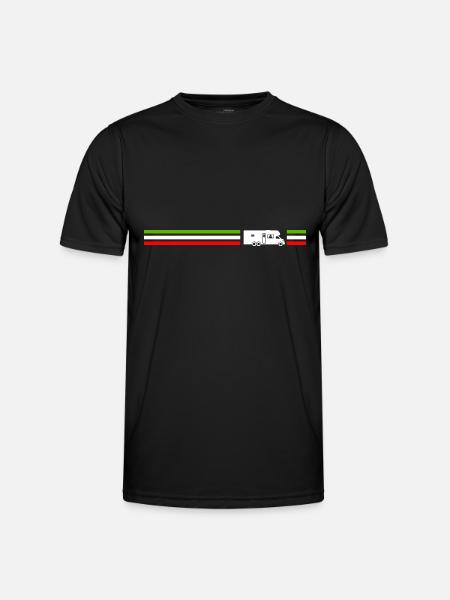 motorhome motorhome italy Italian Humor - Men's Functional T-Shirt - black