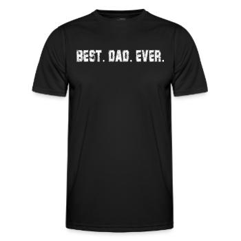 Retro Papa Outfit zum Vatertag - Männer Funktions-T-Shirt - Schwarz - Vorne - AI Model Male 178 dark (178cm)