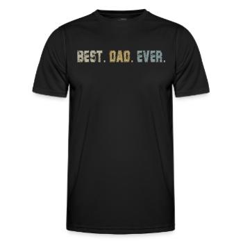 Retro Papa Outfit zum Vatertag - Männer Funktions-T-Shirt - Schwarz - Vorne - AI Model Male 178 dark (178cm)
