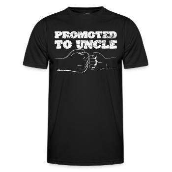 Onkel Neffe Nichte Geschenkidee Spruch - Männer Funktions-T-Shirt - Schwarz - Vorne - AI Model Male 178 dark (178cm)