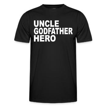 Onkel Neffe Nichte Geschenkidee Spruch - Männer Funktions-T-Shirt - Schwarz - Vorne - AI Model Male 178 dark (178cm)