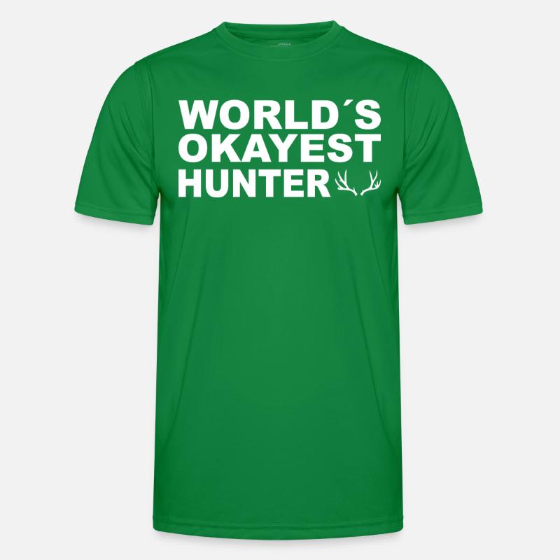 Jäger Jagt.Hirsch Geschenkidee Männer Funktions-T-Shirt