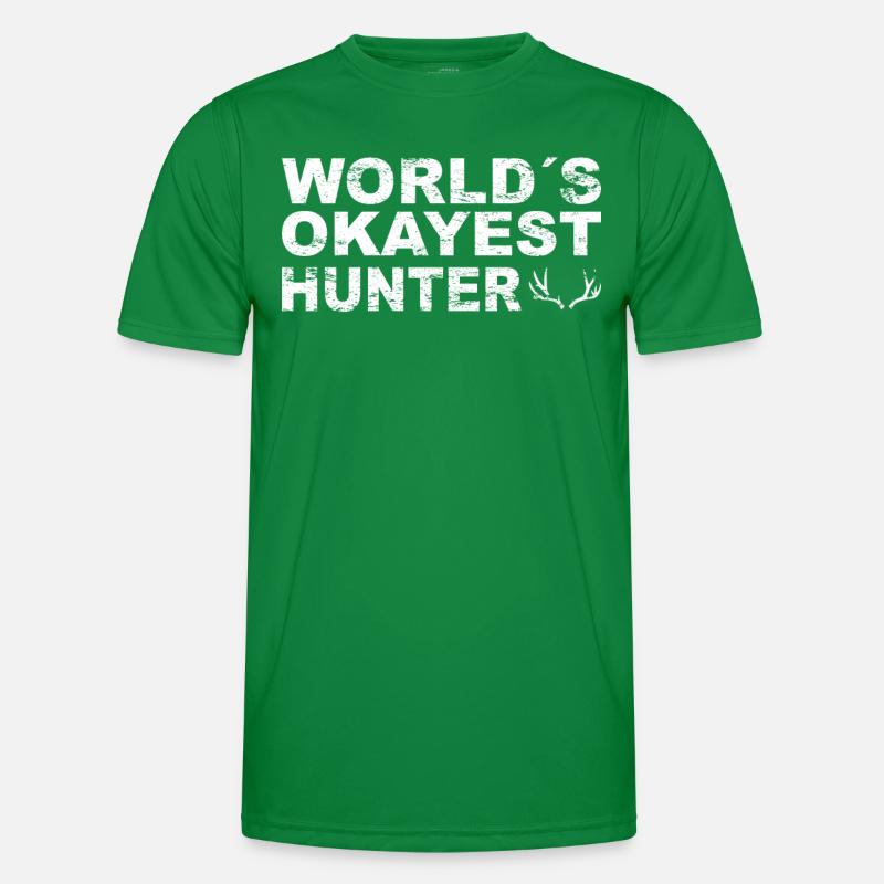 Jäger Jagt.Hirsch Geschenkidee Männer Funktions-T-Shirt