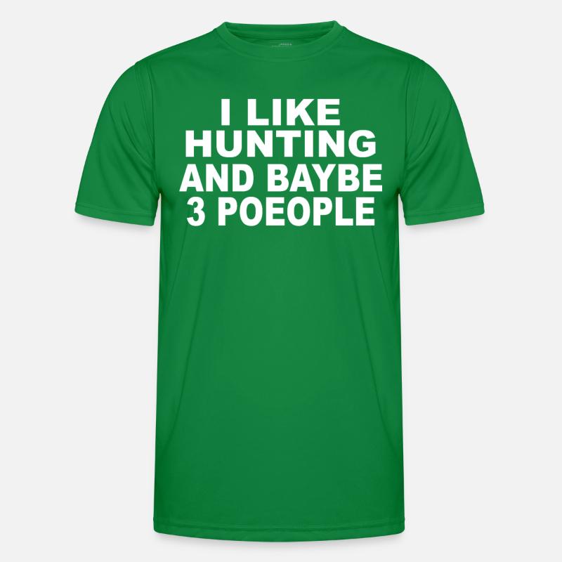 Jäger Jagt.Hirsch Geschenkidee Männer Funktions-T-Shirt