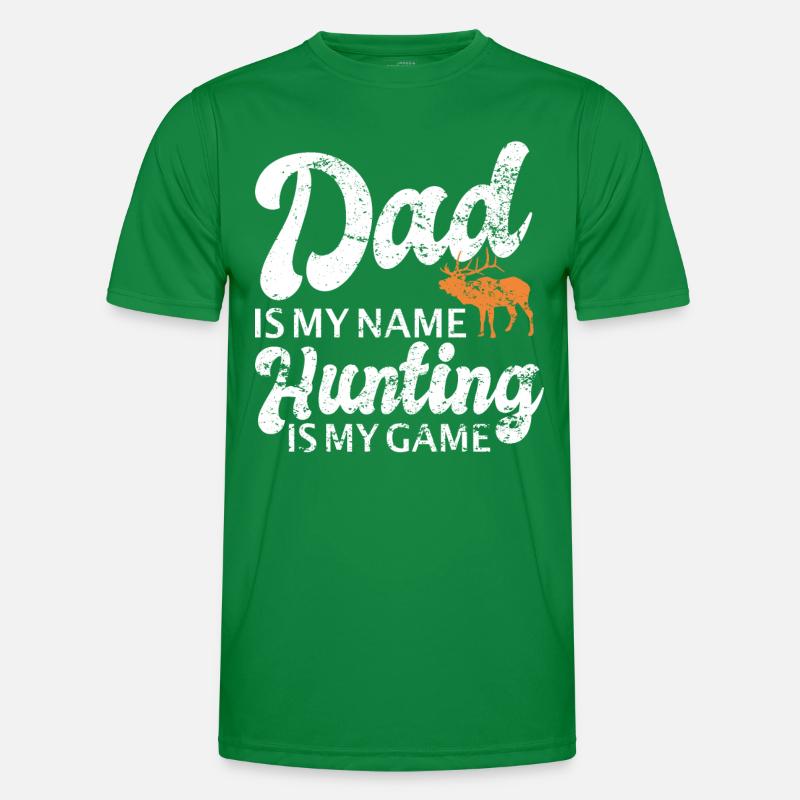 Jäger Papa Jagt.Hirsch Geschenkidee Männer Funktions-T-Shirt