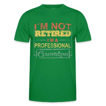 Opa Großeltern Geschenkidee Spruch - Männer Funktions-T-Shirt - Kelly Green - Vorne - AI Model Male 178 dark (178cm)