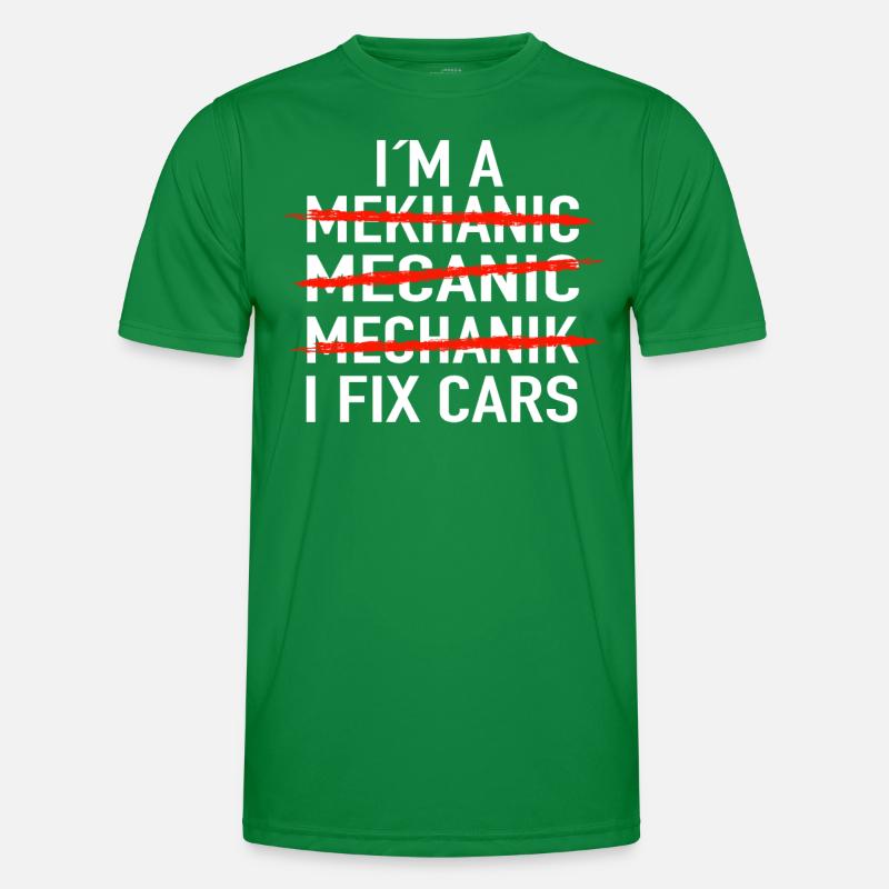 Mechaniker KFZ Auto Geschenkidee Männer Funktions-T-Shirt