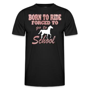 Pferd Reiten Reitverein Geschenkidee - Männer Funktions-T-Shirt - Schwarz - Vorne - AI Model Male 178 dark (178cm)