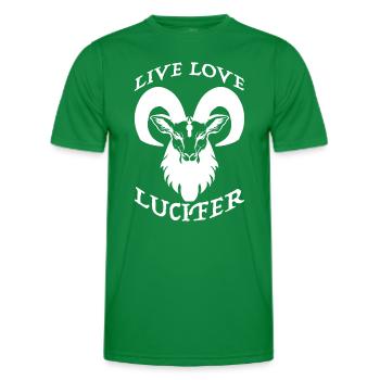 Occulte Demon Lucifer chèvre idée cadeau - T-shirt sport Homme - vert - Devant - AI Model Male 178 dark (178cm)