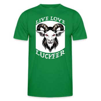 Occulte Demon Lucifer chèvre idée cadeau - T-shirt sport Homme - vert - Devant - AI Model Male 178 dark (178cm)