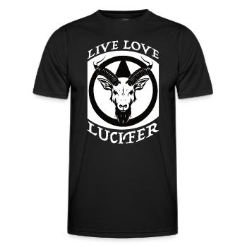 Occulte Demon Lucifer chèvre idée cadeau - T-shirt sport Homme - noir - Devant - AI Model Male 178 dark (178cm)