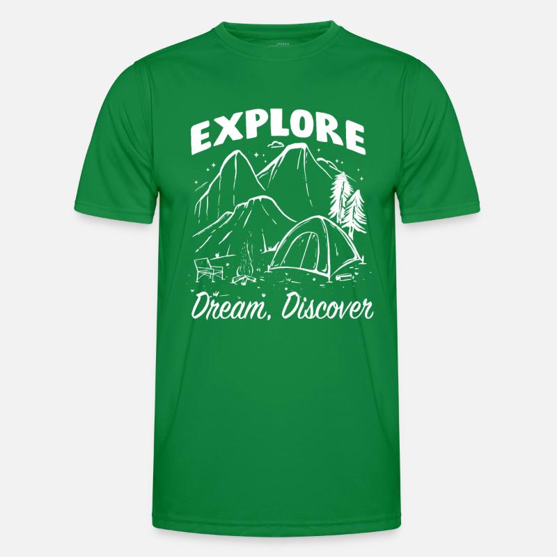 Camping campfire Spruch Männer Funktions-T-Shirt