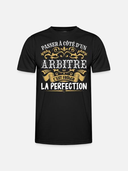 Le Meilleur Arbitre | Arbitre à la perfection - T-shirt sport Homme - noir