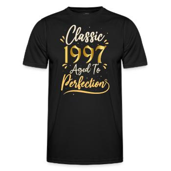 Anniversaire 1997 cadeau 1997 Classic 1997 - T-shirt sport Homme - noir - Devant - AI Model Male 178 dark (178cm)