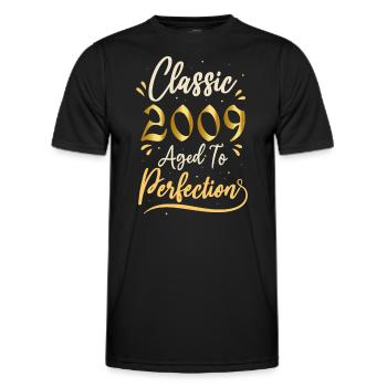 Geburtstag 2009 Geschenk 2009 Classic 2009 - Männer Funktions-T-Shirt - Schwarz - Vorne - AI Model Male 178 dark (178cm)