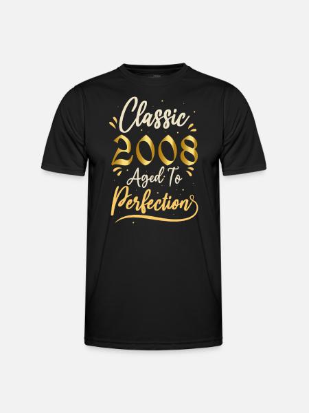 Birthday 2008 gift 2008 Classic 2008 - Men's Functional T-Shirt - black