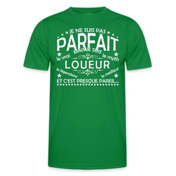 Mieter ist der einzige Mieter, der wirkliche Vermieter - Männer Funktions-T-Shirt - Kelly Green - Vorne - AI Model Male 178 dark (178cm)