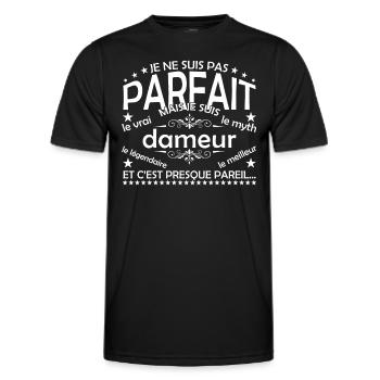 Groomer der einzige Groomer der echte Groomer - Männer Funktions-T-Shirt - Schwarz - Vorne - AI Model Male 178 dark (178cm)