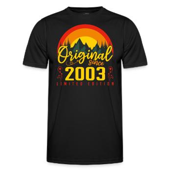Geburtstagsgeschenk 2003 Geburtstag 2003 - Männer Funktions-T-Shirt - Schwarz - Vorne - AI Model Male 178 dark (178cm)