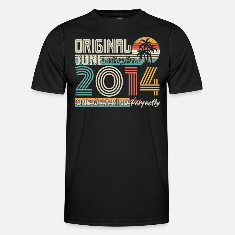 Juni 2014 Juni-Jubiläum Juni 2014 - Männer Funktions-T-Shirt - Schwarz