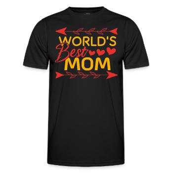 Fête des Mères maman et la meilleure cadeau maman - T-shirt sport Homme - noir - Devant - AI Model Male 178 dark (178cm)