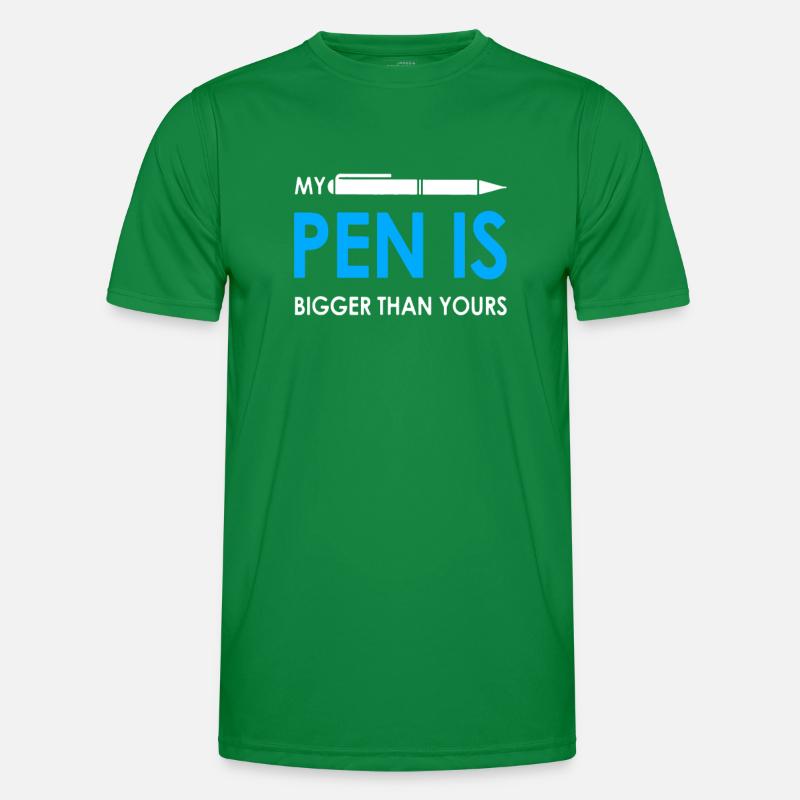 MY PEN IS - Link - BIGGER Men's Functional T-Shirt