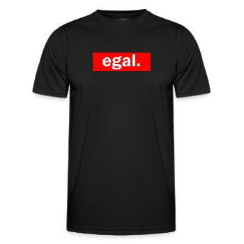 Ach, ist mir egal - Egal ist 88 - Ist doch egal - Männer Funktions-T-Shirt - Schwarz - Vorne - AI Model Male 178 dark (178cm)