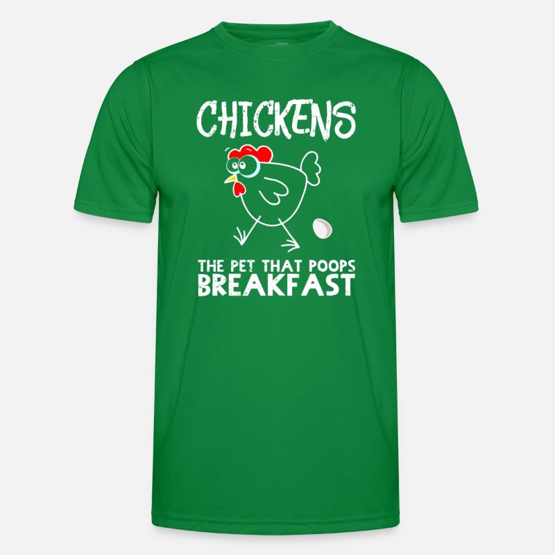 Chicken Breakfast - Hühner Frühstück Eier Geschenk Männer Funktions-T-Shirt