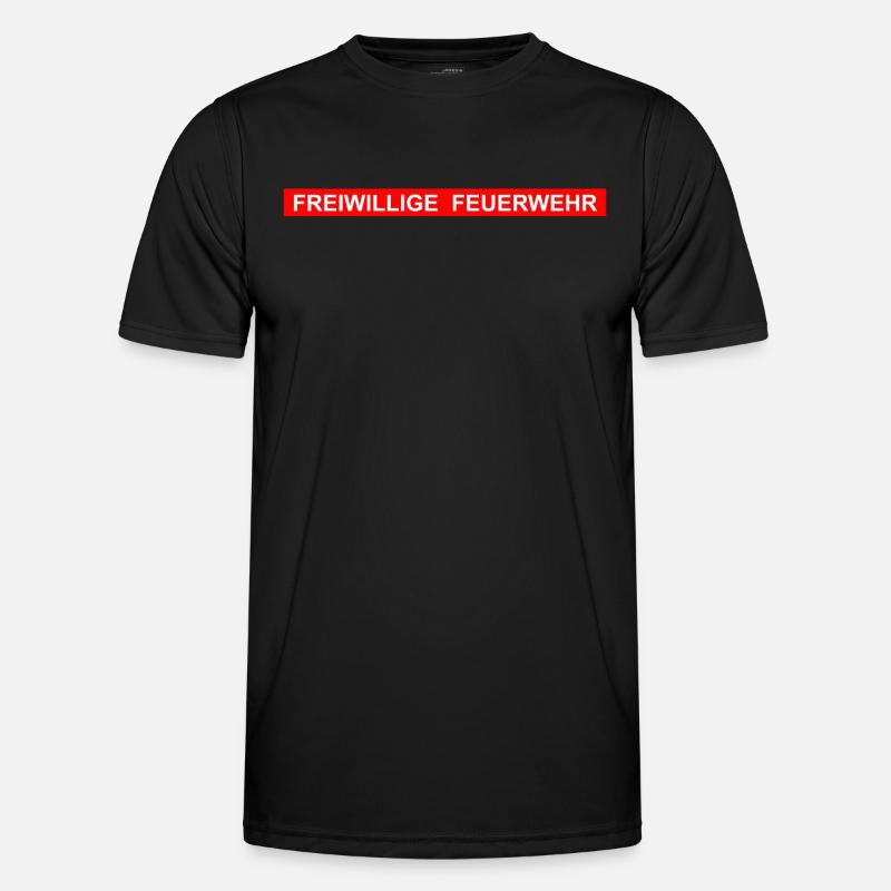 Freiwillige Feuerwehr Männer Funktions-T-Shirt