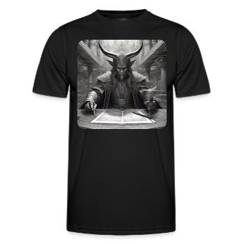 Evil Devil - Men's Functional T-Shirt - black - Front - AI Model Male 178 dark (178cm)