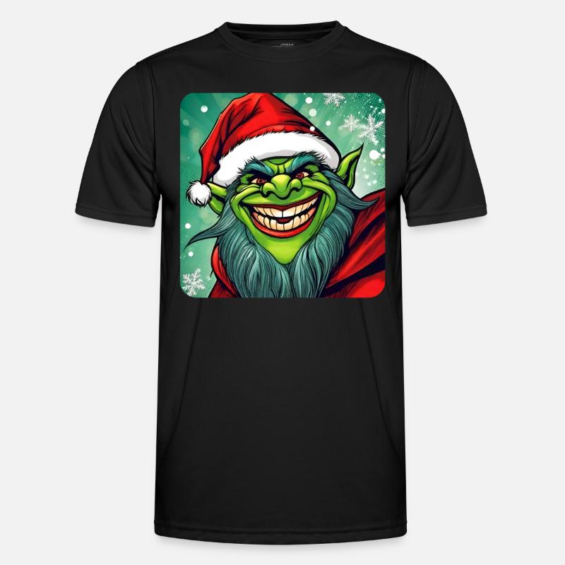 Evil Christmas Troll Men's Functional T-Shirt