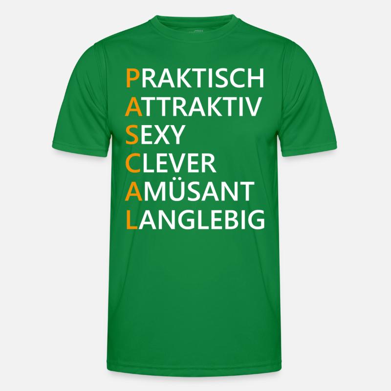 Pascal Name Geschenk Männer Funktions-T-Shirt