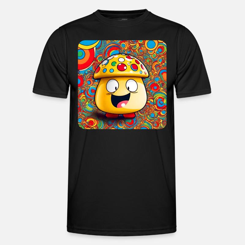 Funny Psychedelic Mushroom Men's Functional T-Shirt