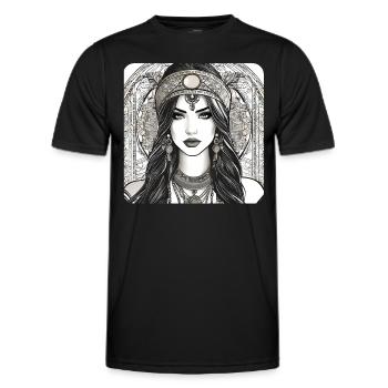 Süßes Girl im Orient Style - Männer Funktions-T-Shirt - Schwarz - Vorne - AI Model Male 178 dark (178cm)