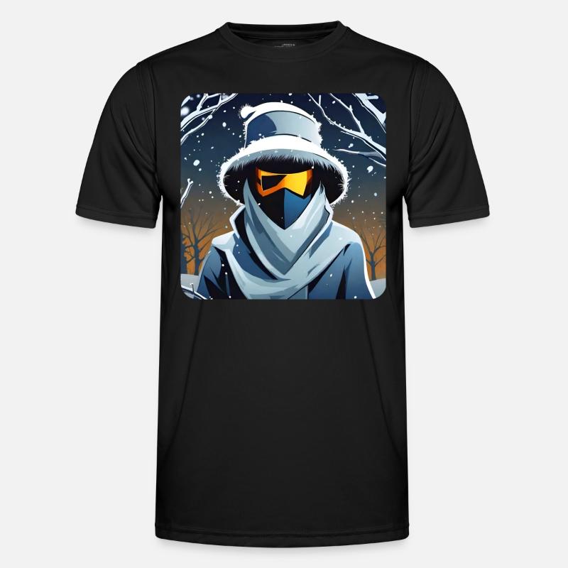 Cooler Spooky Geist mit Brille Männer Funktions-T-Shirt