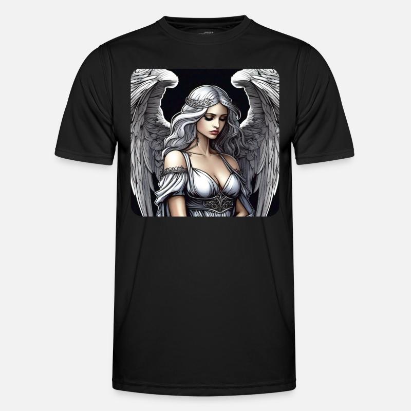 Einsamer Engel Männer Funktions-T-Shirt