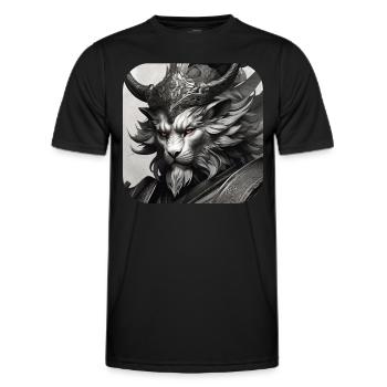 Lion Demon - Men's Functional T-Shirt - black - Front - AI Model Male 178 dark (178cm)