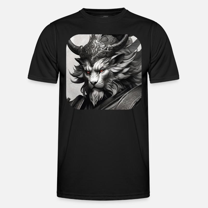 Löwen Dämon Männer Funktions-T-Shirt